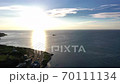 夕暮れの宗谷岬　日本最北端 70111134
