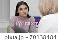 Young woman at medical appointment at the hospital 70138484