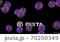 White blood cells flow, Eosinophils, Alpha Channel White blood cells flow, Eosinophils, Alpha Channel 70200349