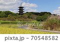 Autumn Kibiji Rural scenery and Kokubunji 70548582