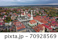 Gryfow Slaski, Poland - aerial view of Rynek square with historic building of Town Hall 70928569