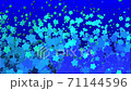 パーティクル_下から上る星_ブルー 71144596