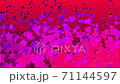 パーティクル_下から上る星_レッドピンク 71144597