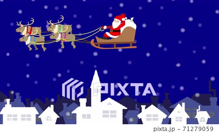 クリスマスビレッジ ジオラマ模型 空飛ぶトナカイとサンタさん 音楽 イルミ クリスマスビレッジ ジオラマ模型 空飛ぶトナカイとサンタさん 音楽