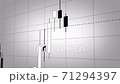 Stock Market Graph, Japanese Candlestick Chart in TimeLapse. Beautiful Seamless Loop 71294397