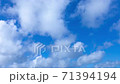 Time-lapse and time-lapse photography of clear blue sky and clouds 71394194