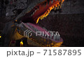 giant predator irritator dinosaurus with sharp teeth 71587895