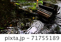 Streams and water wheels flowing in nature 71755189