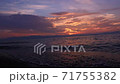 Sunset scenery of the lake (Lake Biwa) 71755382