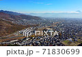 [4K鳥瞰圖]從甲府盆地1的北部看的甲府市 71830699