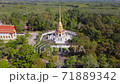 Wat Wang Wa with a golden pagoda That is famous, popular and is believed by people across the country in Thailand. 71889342