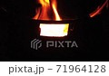 firewoods burn in the boiler  71964128