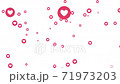 Social media Live style animated heart falling  71973203