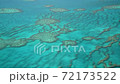 Coral Reef view from a flying aircraft. Slow motion 72173522