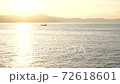 a little boat on the sea 72618601