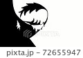 Leaves spinning in the wind, black on white, white on black background, animated hand drawn transition. 72655947