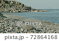 Panorama of the Black Sea coast, early morning 72864168