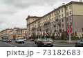 Summer day old town street. Timelapse Minsk Belarus 73182683
