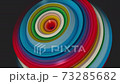 Abstract Dynamic patterns of rainbow color circles with displacement effect and circular motion.Colorful abstract circular rings, Use for your any presentation projects.4k . 3D animation, 3D render 73285682