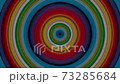 Rainbow color circles with displacement effect and circular motion.Colorful abstract circular illusion patterns, Use it for any presentation projects.4k High Quality. 3D animation, 3D render 73285684