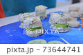 Cooking canapes in the kitchen at home 73644741