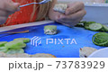 Cooking canapes in the kitchen at home 73783929
