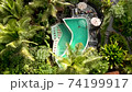 drone bali jungle resort with pool, jungle hotel, tropical village, balinese tropical hotel 74199917