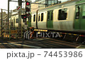 Yamanote line which runs the second Nakasato railroad crossing 74453986