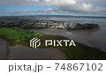 Aerial view of Westmere and Point Chevalier in Auckland, New Zealand 74867102