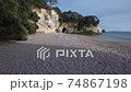 Scenic view of Cathedral Cove beach, Coromandel, New Zealand 74867198
