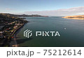 Scenic aerial view of Hokianga Harbour, New Zealand 75212614