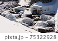 River flow after snow in winter Diagonal composition 75322928
