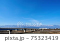 Time-lapse movie overlooking the Northern Alps from the Azusa River in winter Matsumoto City, Nagano Prefecture 75323419