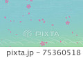 桜　舞う　和柄の背景 75360518