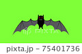 Halloween black flying bats 75401736