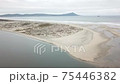 Aerial view of Ensenada estuary (estero) 75446382