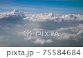 Dynamic clouds seen from an airplane heading from Tokyo to Okinawa 75584684