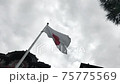 東京千代田區丸之內一丁目東京站的日本國旗 75775569