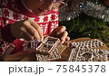 woman girl decorating christmas gingerbread making a house royal icing 75845378