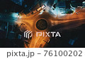 4k hyperlapse of car traffic on the road at night in city downtown. 76100202