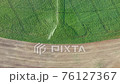 Aerial view drone shot of irrigation field 76127367