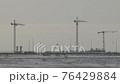 Video of cranes and construction sites 76429884