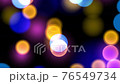 城市的霓虹燈圖像。循環視頻 76549734