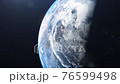 FullHD video 3D Rendered Animation of the Space Flight Around Planet Earth. View from space on North America continent 76599498