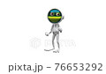 3D Stock Animation Dancing Frog Astronaut with Alpha Channel on a Transparent Background looped Video 76653292