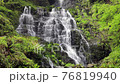 高知　仁淀川上流　安居渓谷の背龍の滝 76819940