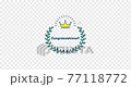 桂冠和皇冠標題框架恭喜！（帶有 alpha 通道，透明背景） 77118772