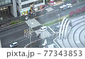 <風景> 西新宿的道路和汽車 77343853