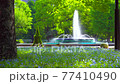 [4K recording, with audio] Spring in Japan Nemophila in Hibiya Park, Chiyoda-ku, Tokyo [fix / 45sec] 77410490