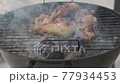 Barbecue Chicken meat is roasted on the grill  77934453